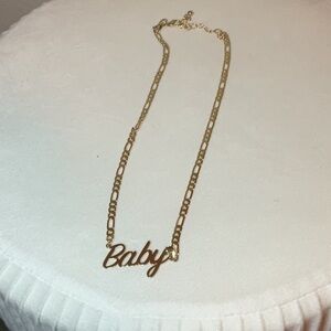 Gold Plated ‘Baby' Pendant Necklace